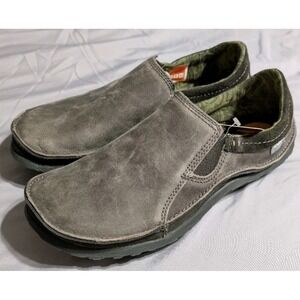 Cushe Dawn Patrol Slip On Mens 9 Gray Leather Casual Comfort Shoes NWT